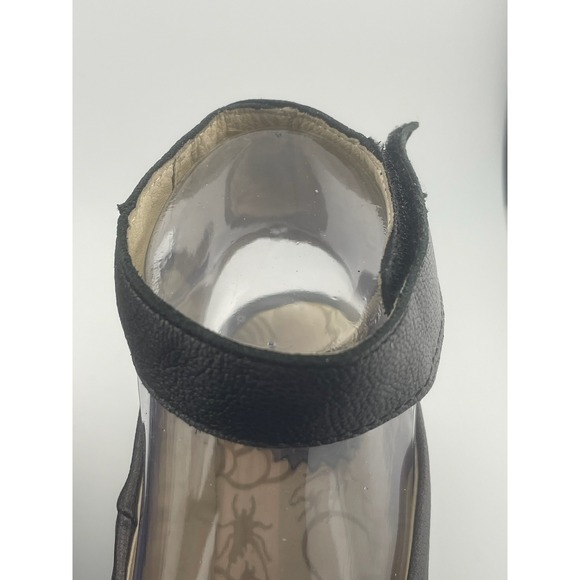 Fly London Yala Metallic Leather Wedge Peep Toe Slingback Sandal 37 6.5-7 - Picture 16 of 16